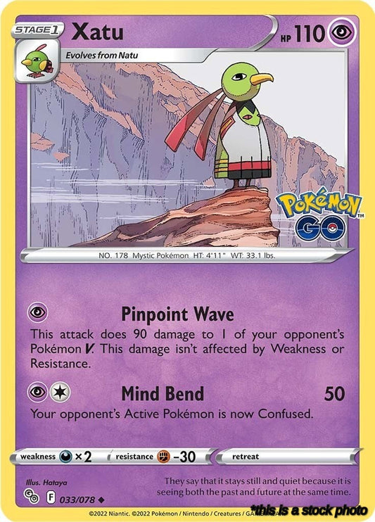 Reverse Holofoil Xatu [033/078 Lightly Played ]