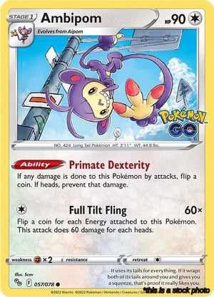 Normal Ambipom [057/078 Lightly Played ]