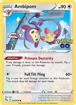 Common Ambipom [057/078 Lightly Played ]