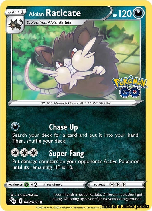 042/078 Alolan Raticate Common Normal