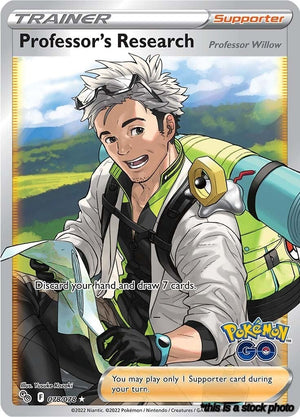 Holofoil Professor's Research [Professor Willow] (Full Art) [078/078 Lightly Played ]