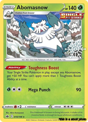 010/198 Abomasnow (Holiday Calendar) Promo Holofoil
