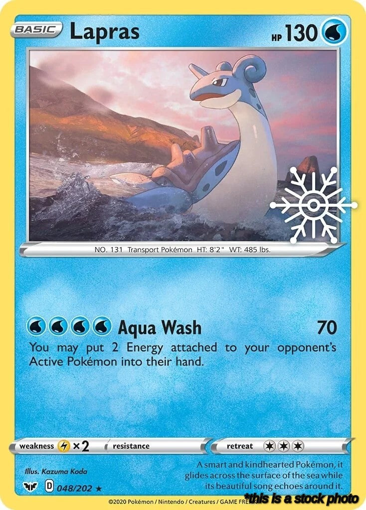 Holofoil Lapras - 048/202 (Holiday Calendar) [048/202 Lightly Played ]
