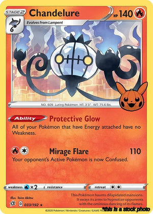 033/192 Chandelure Promo Holofoil