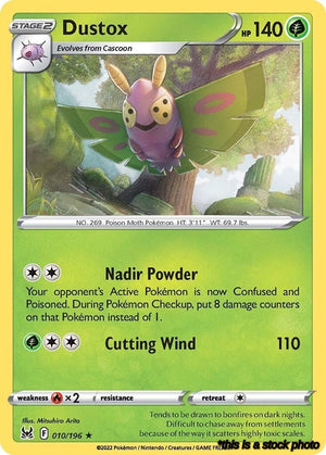 Rare Dustox [010/196 Lightly Played ]