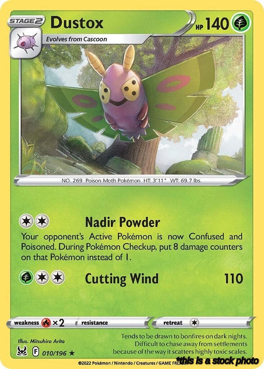 Reverse Holofoil Dustox [010/196 Lightly Played ]