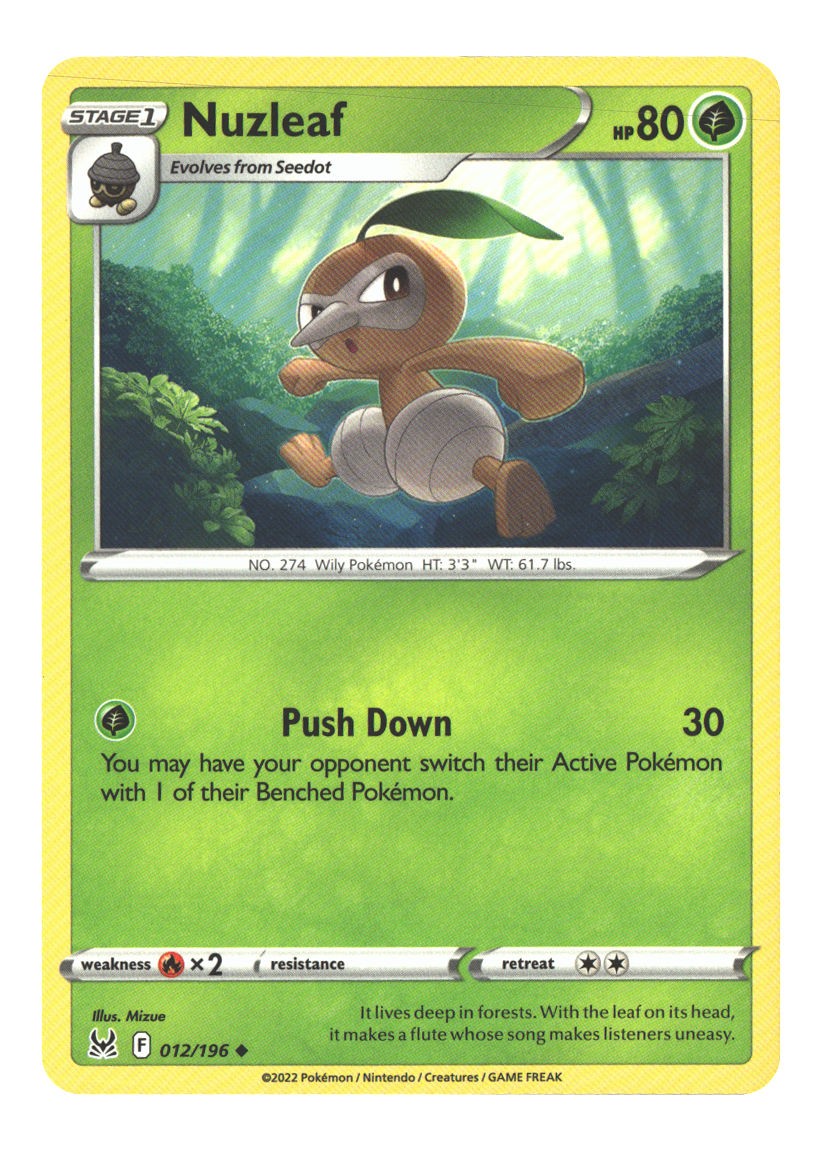 012/196 Nuzleaf Uncommon Normal