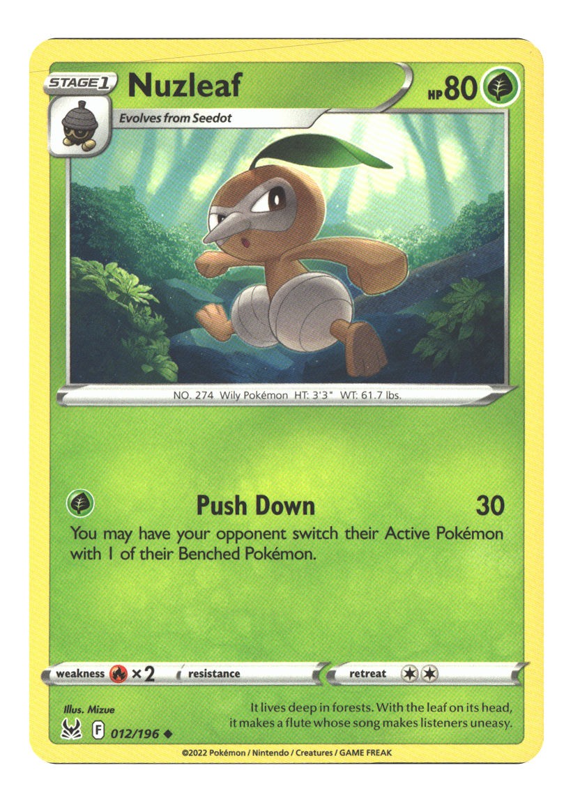 012/196 Nuzleaf Uncommon Normal