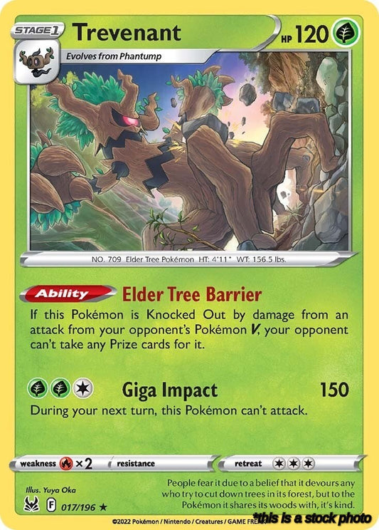 Holo Rare Trevenant [017/196 Near Mint ]