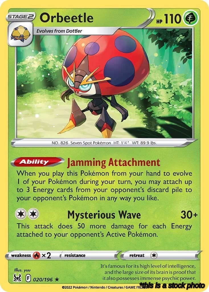 020/196 Orbeetle Holo Rare Holofoil