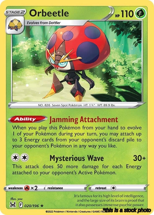 020/196 Orbeetle Holo Rare Holofoil