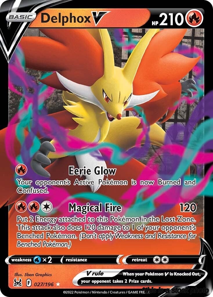 Holofoil Delphox V [027/196 Lightly Played ]
