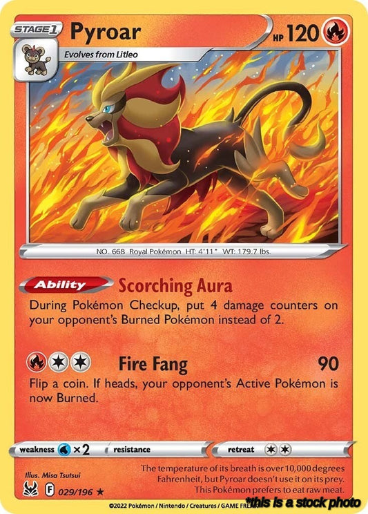 Holofoil Pyroar [029/196 Near Mint ]