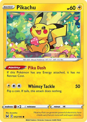 Common Pikachu [052/196 Near Mint ]