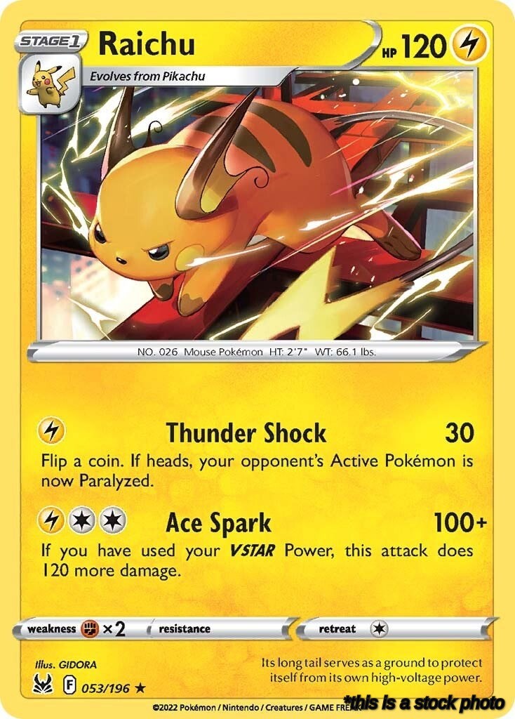 053/196 Raichu Rare Normal