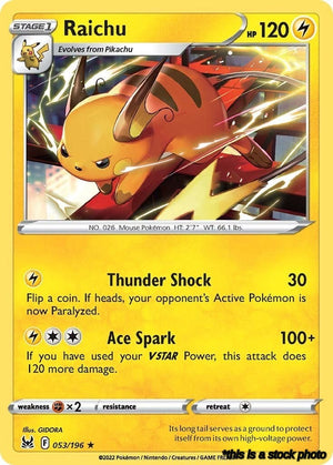 053/196 Raichu Rare Normal