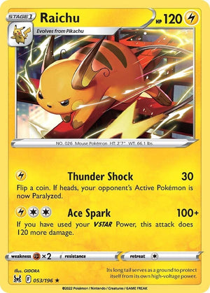 Rare Raichu [053/196 Near Mint ]