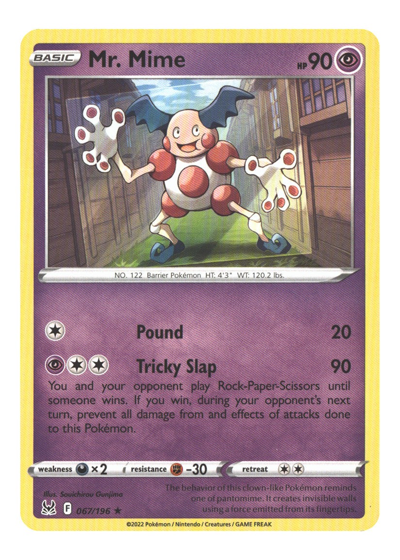 067/196 Mr. Mime Rare Normal