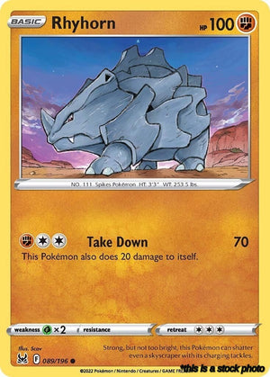 Normal Rhyhorn [089/196 Lightly Played ]