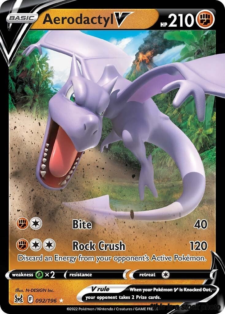 Holofoil Aerodactyl V [092/196 Lightly Played ]