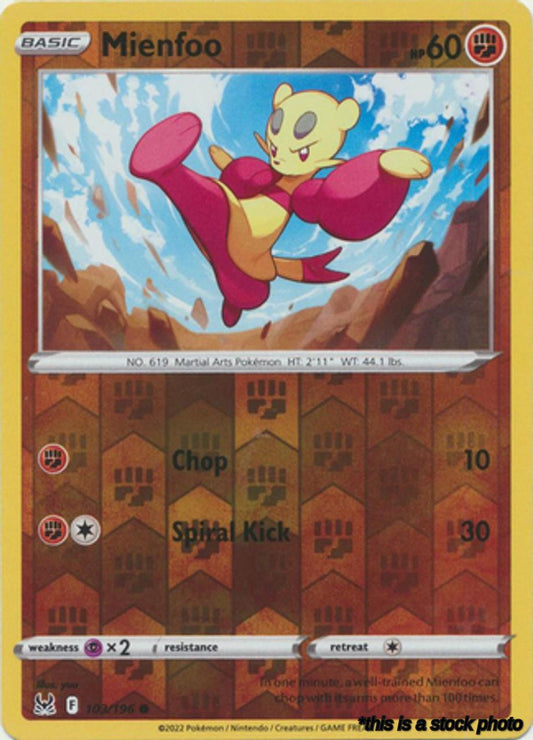 103/196 Mienfoo Common Reverse Holofoil