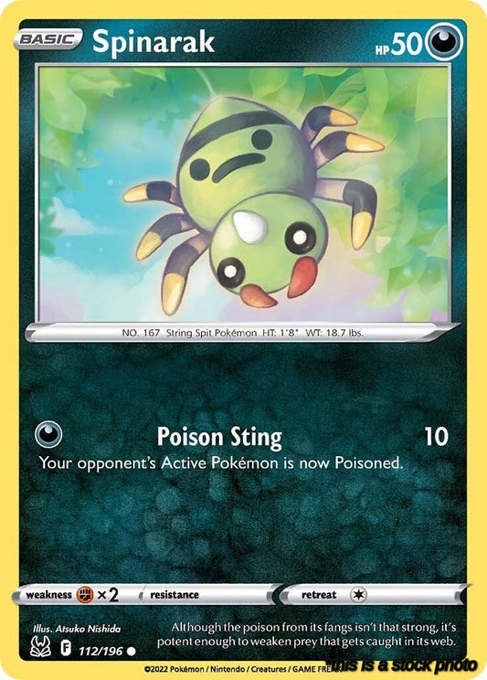 Reverse Holofoil Spinarak [112/196 Lightly Played ]