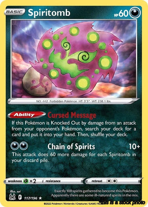 Rare Spiritomb [117/196 Lightly Played ]