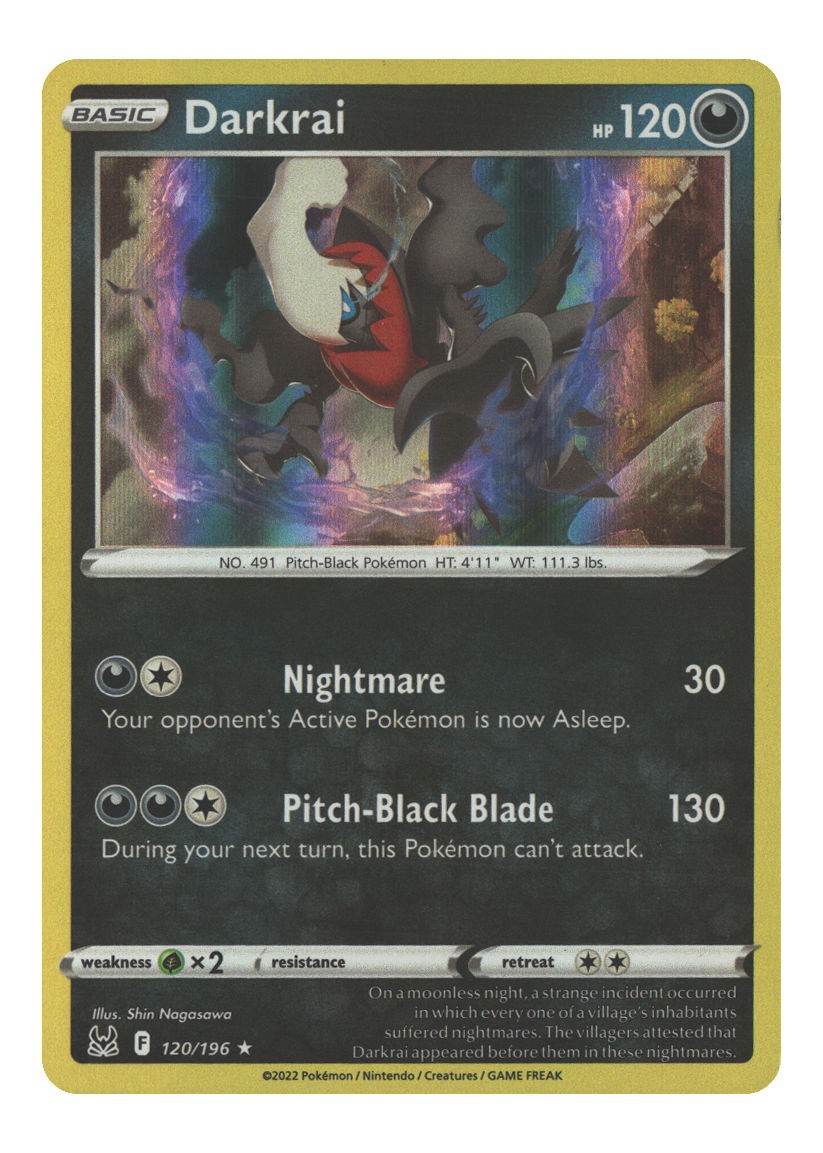 120/196 Darkrai Holo Rare Holofoil