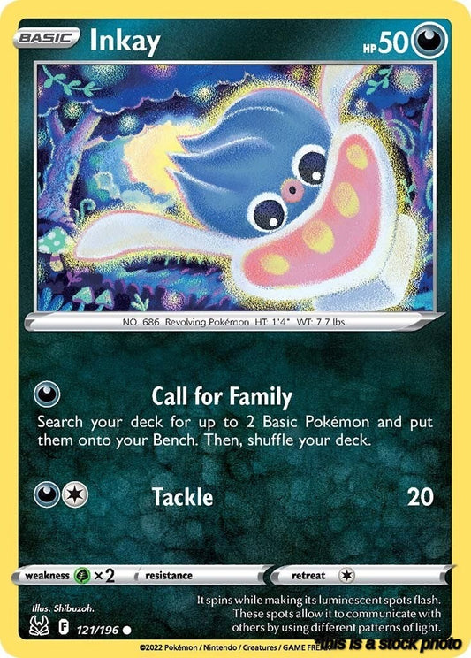 Reverse Holofoil Inkay (121) [121/196 Lightly Played ]