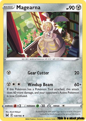 Reverse Holofoil Magearna [128/196 Lightly Played ]