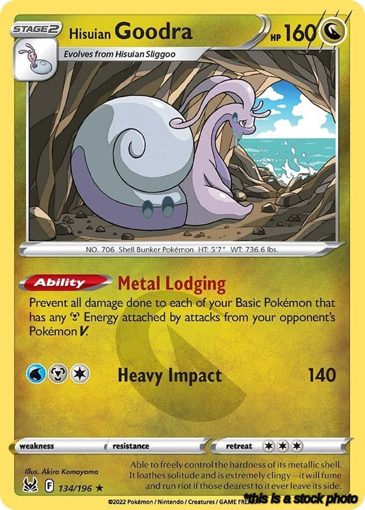 Holo Rare Hisuian Goodra [134/196 Lightly Played ]
