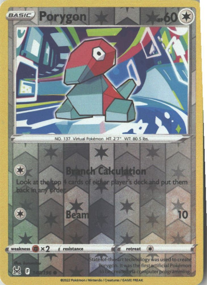 140/196 Porygon Common Reverse Holofoil