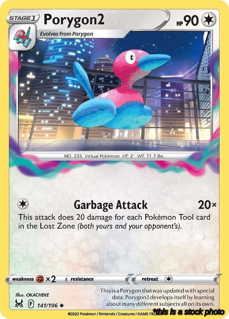 Reverse Holofoil Porygon2 [141/196 Near Mint ]
