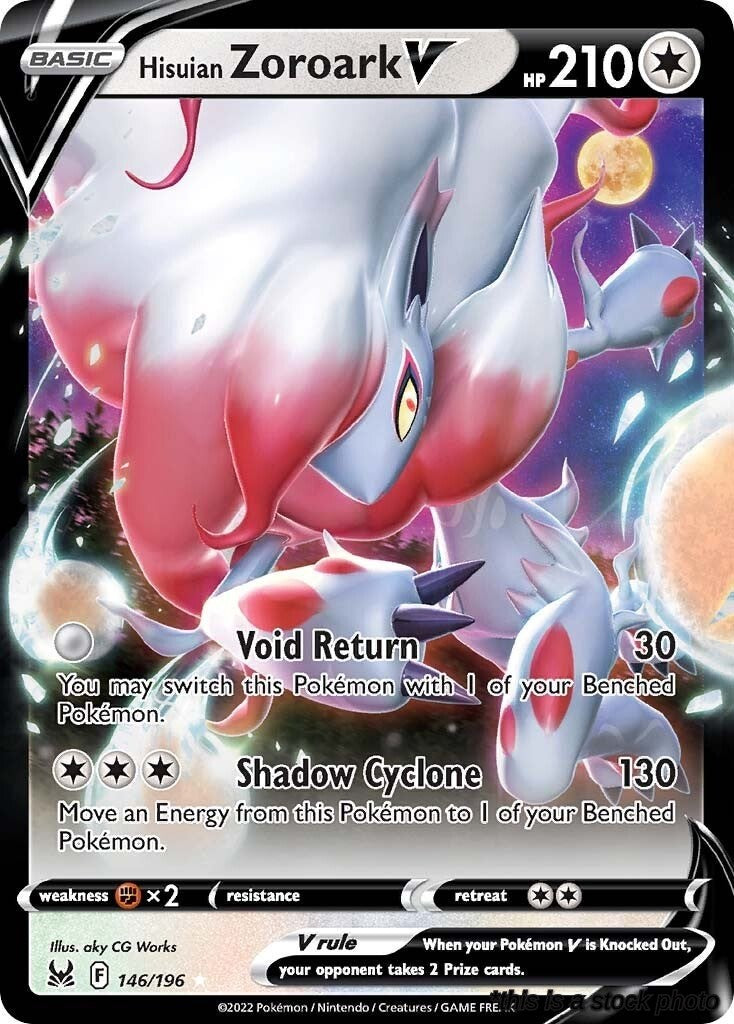 Holofoil Hisuian Zoroark V [146/196 Near Mint ]