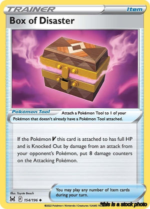 Reverse Holofoil Box of Disaster [154/196 Near Mint ]