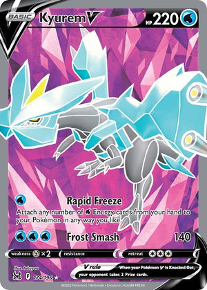 Ultra Rare Kyurem V (Full Art) [174/196 Near Mint ]