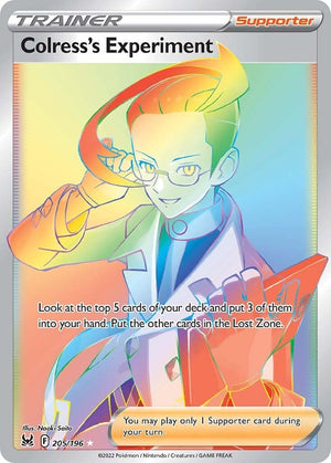 Secret Rare Colress's Experiment (Secret) [205/196 Lightly Played ]
