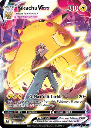Holofoil Pikachu VMAX [TG17/TG30 Damaged ]