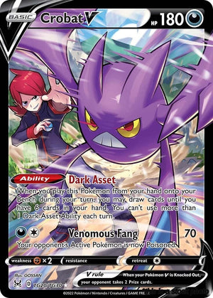 Holofoil Crobat V [TG20/TG30 Near Mint ]