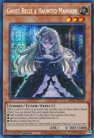 1st Edition Ghost Belle & Haunted Mansion [MP22-EN258 Lightly Played] Prismatic Secret Rare