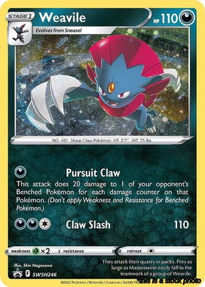 Holofoil Weavile - SWSH246 (Cosmos Holo) [SWSH246 Near Mint ]