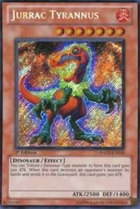 Unlimited Jurrac Tyrannus [HA02-EN038 Lightly Played] Secret Rare