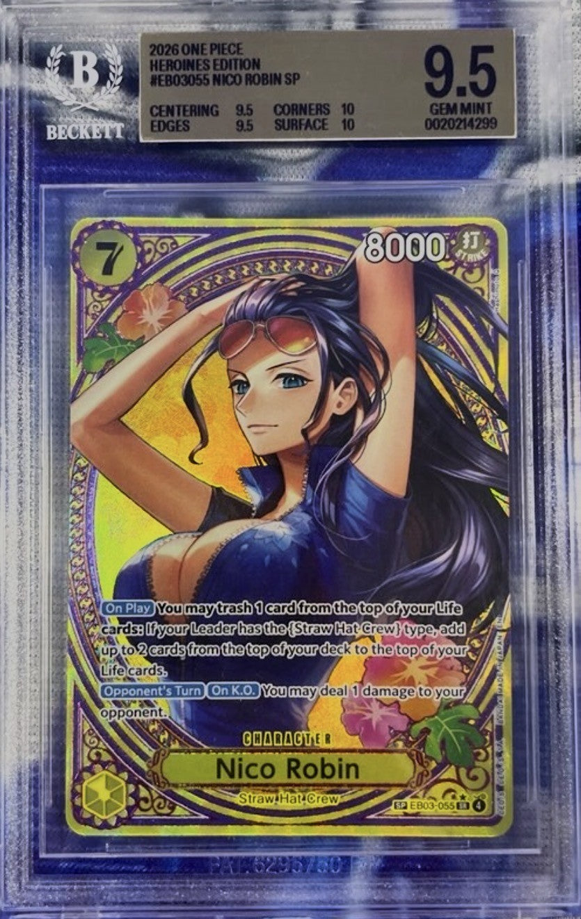 Nico Robin EB03-055 SP BGS 9.5 Gem Mint - 2026 One Piece Heroines Edition