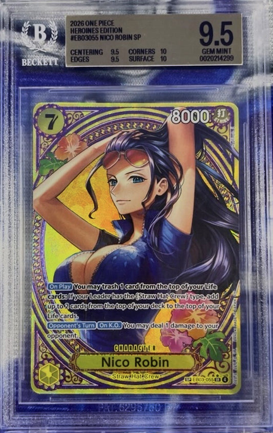 Nico Robin EB03-055 SP BGS 9.5 Gem Mint - 2026 One Piece Heroines Edition