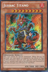 1st Edition Jurrac Titano [HA03-EN039 Lightly Played] Secret Rare