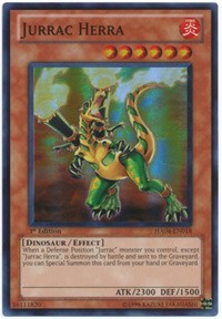 1st Edition Jurrac Herra [HA04-EN018 Near Mint] Super Rare