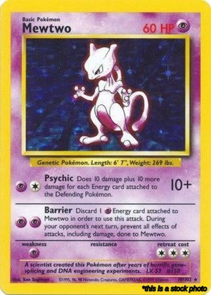 010/102 Mewtwo Holo Rare Holofoil
