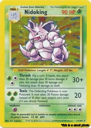 011/102 Nidoking Holo Rare Holofoil