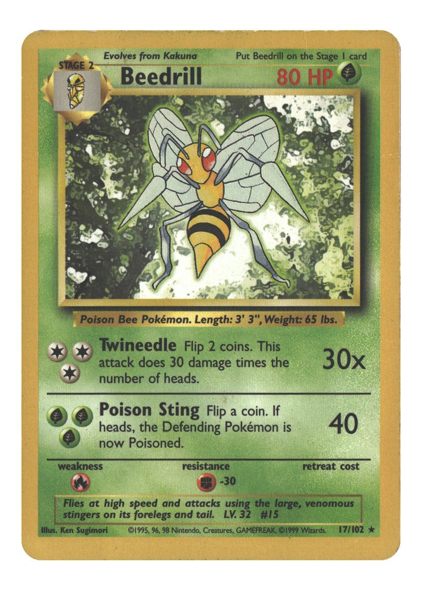 17/102 Beedrill Rare Normal