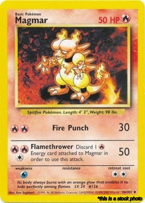 036/102 Magmar Uncommon Normal
